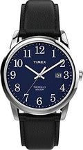 Reloj Timex Easy Reader para hombre, 38 mm, cuarzo, con ventana de fecha y correa de piel.