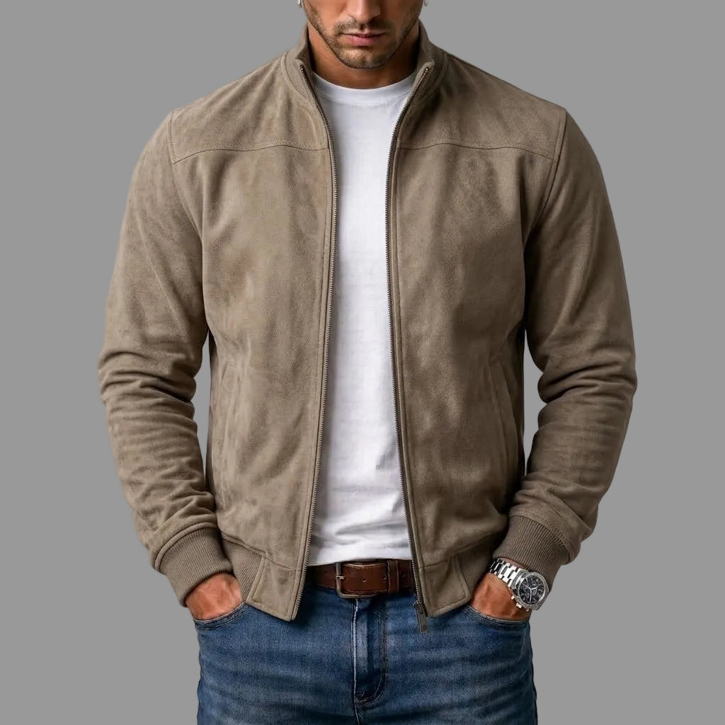 Lorenzo chaqueta de pelo para hombre, caqui