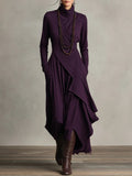 Geneva | Vestido maxi de cuello alto